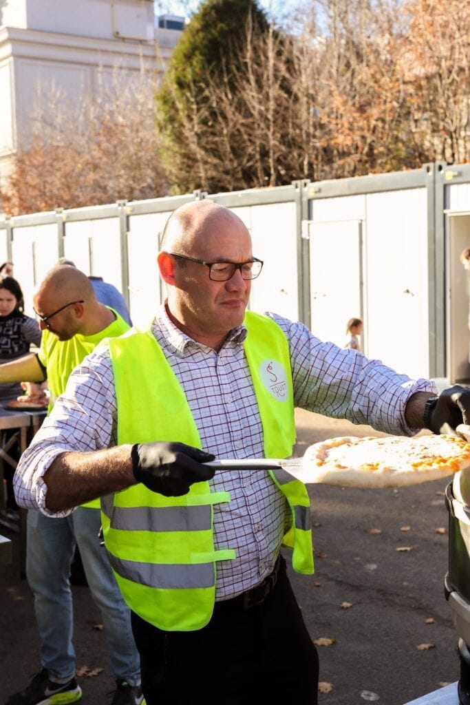 Headmaster Dan Harrison Cooking Pizzas 1