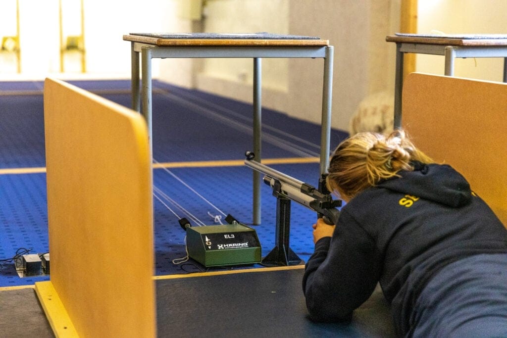 Target Sports - Young Pupil Taking Aim at the Casterton Range
