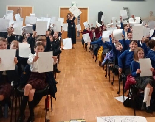 Illustration session 2024 Carnegies Book Town Takeover in Sedbergh